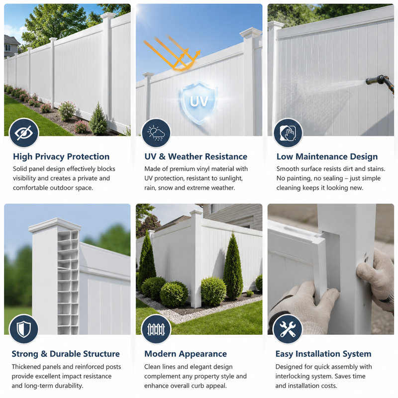 Vinyl Privacy Fence Panel