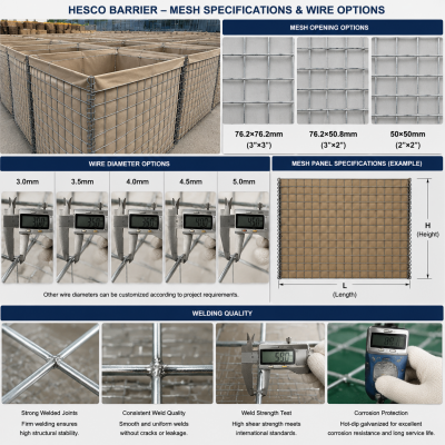 Mesh Specifications & Wire Options