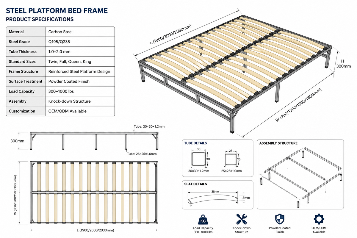Steel Bed Frame