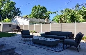 Low Maintenance WPC Fence for Patio & Pool Areas
