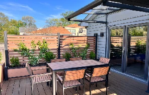 Outdoor WPC Fence for Terrace, Balcony & Courtyard Design